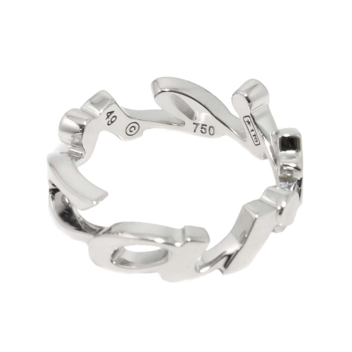 カルティエ　シグネチャーリング 750 K18 18金 ホワイトゴールド カルティエシグネチャーリング 750 K18 18金 ホワイトゴールド