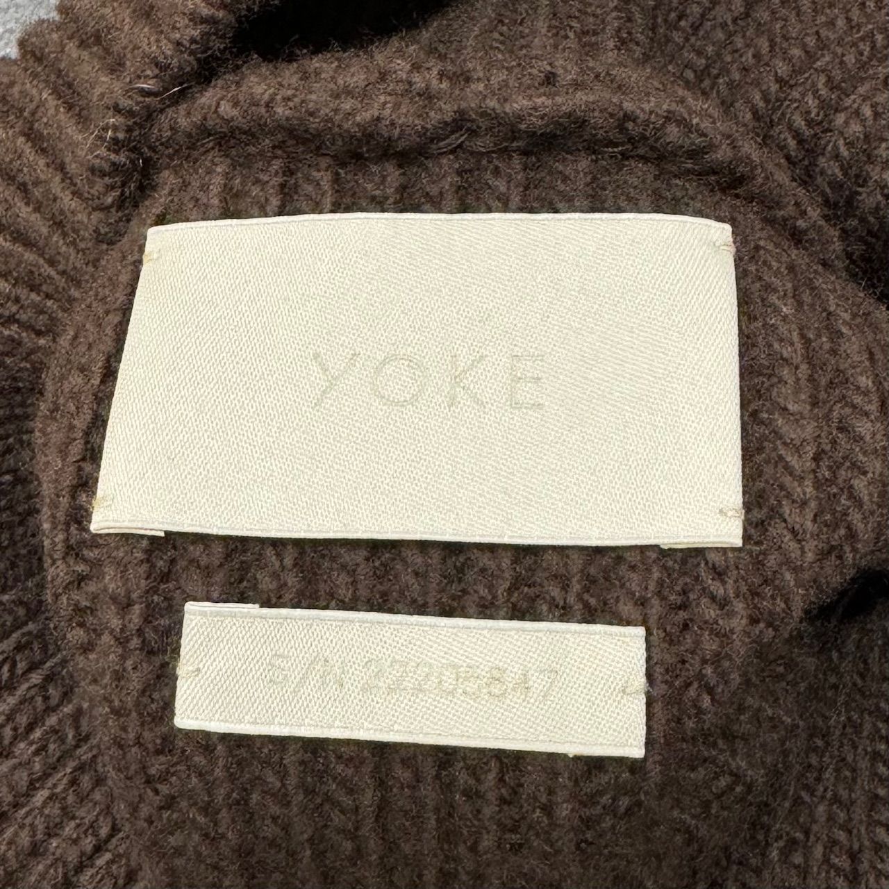 YOKE 2022AW High Neck Rib Knit