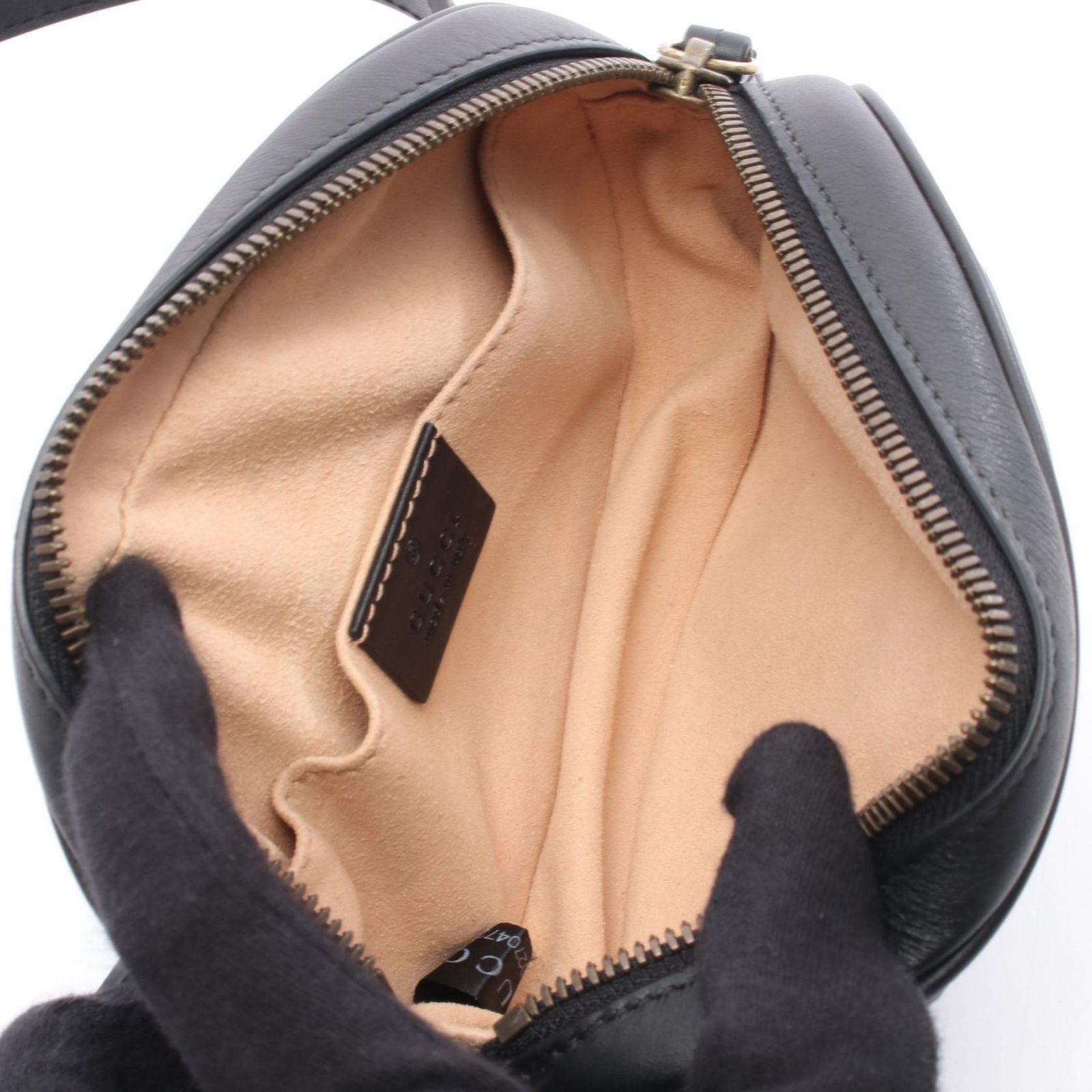 正規品　GUCCI マーモント ブラック ウエスト　ボディバッグ グッチ GUCCI GGマーモント ウエストバッグ 476434 ブラック