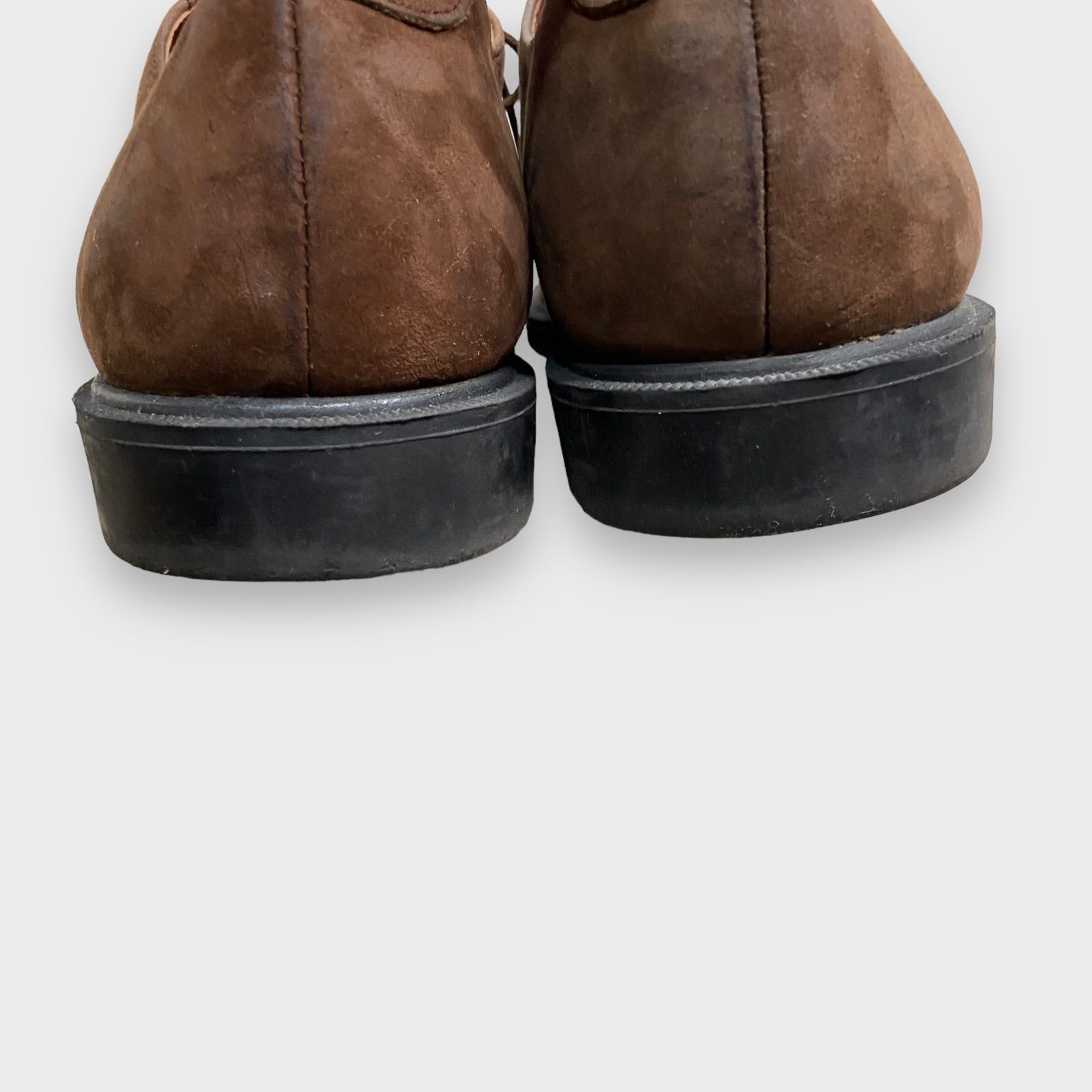 【美品】BENIR ツーシーム ウェディングシューズ レザー ブラウン 26.5 45731ae03ba8147023d9ab0098d896