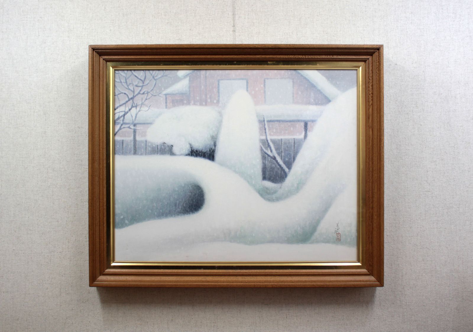 高木黄史『雪』日本画【真作保証】 絵画 高木黄史『雪』日本画【真作保証】 絵画の通販 by 北海道画廊