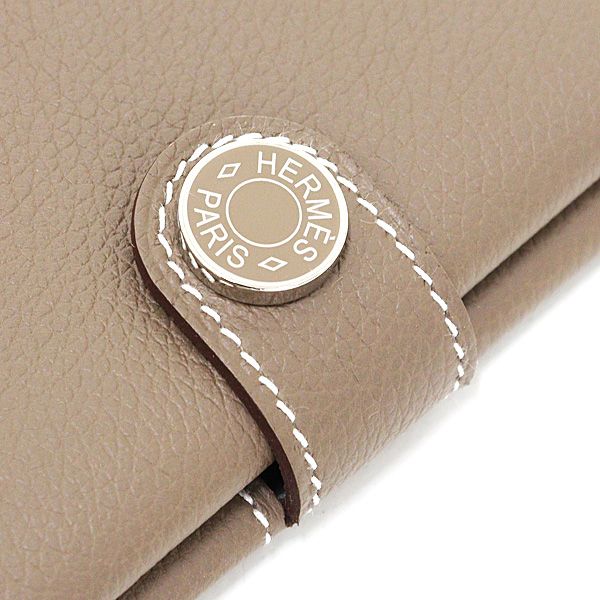  エルメス HERMES パスポートケース R M S エヴァー エトゥープ W刻印 製 パスポートケース カバー 旅行かばん 小分けバッグ