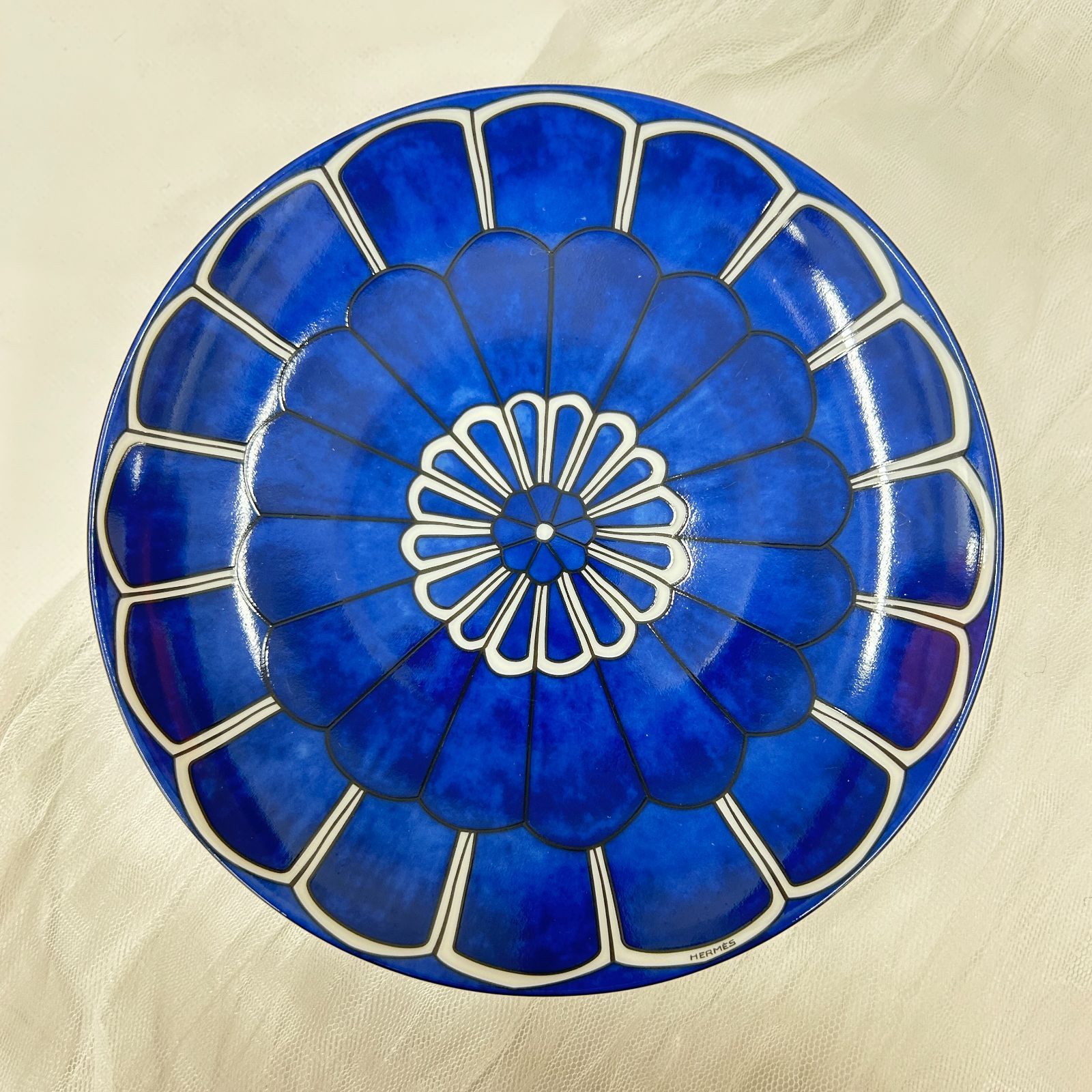 鑑定済み 【 新品未使用 】 エルメス 《 ブルーダイユール 》 ブルー