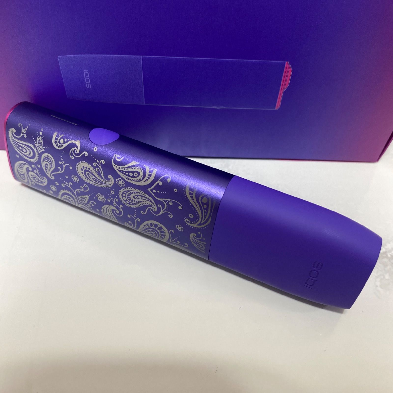 ペイズリー柄 デザイン iQOS ILUMA ONE アイコス イルマ ワン レーザー 