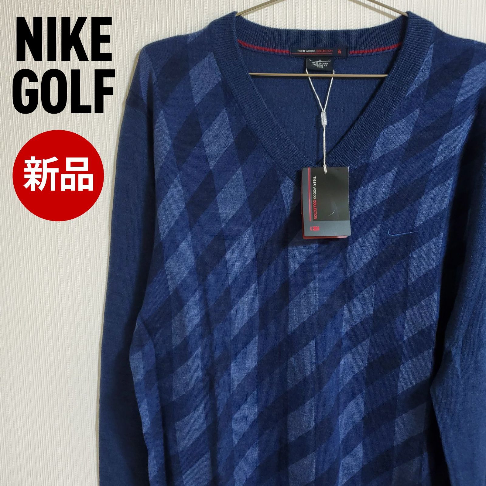 新品】NIKE GOLF ナイキ ゴルフ セーター ネイビー系 メンズ