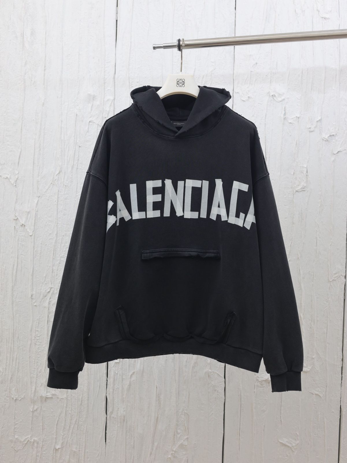 BALENCIAGA フード付きスウェット ブラック