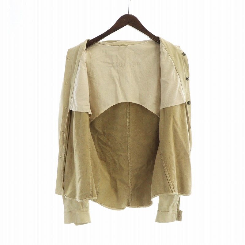 GIORGIO BRATOジョルジオブラット18SSラムレザースナップ釦シャツ ジョルジオブラット GIORGIO BRATO レザー シャツ ジャケット