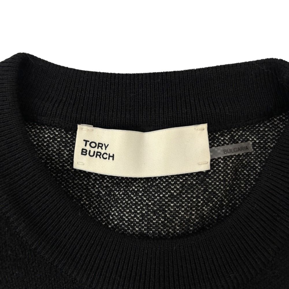 美品 TORY BURCH トリーバーチ Tモノグラムロゴ ニットセーター