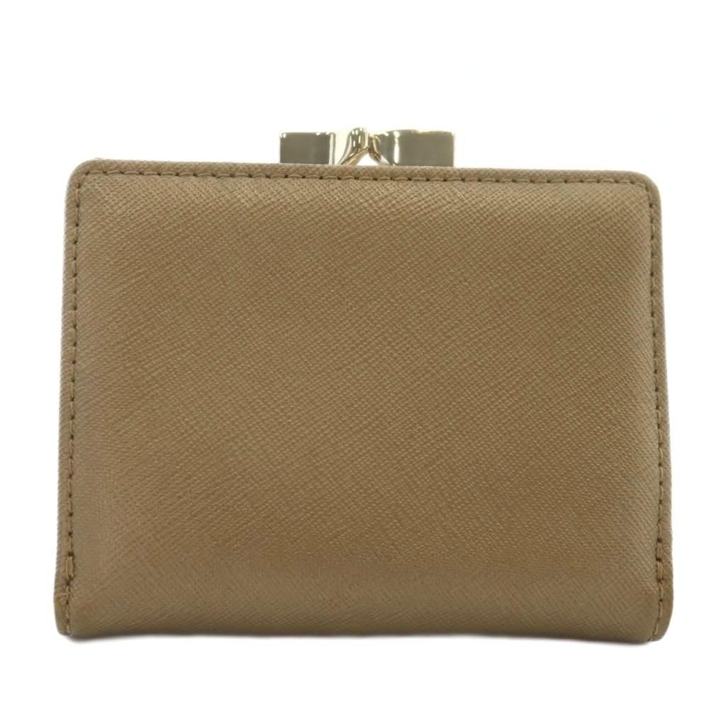 美品 ヴィヴィアンウエストウッド 三つ折り財布 ブラウン オーブ ヴィヴィアンウエストウッド 三つ折り財布 がま口財布 ブラウン