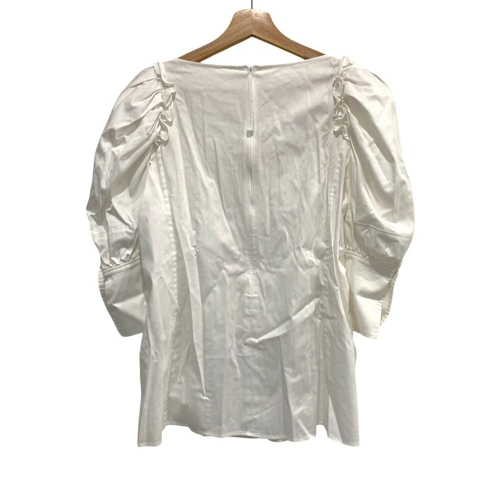 ADEAM アディアム フォクシー Tulip Top チューリップ トップ ブラウス 42083 サイズXS ホワイト レディース 古着