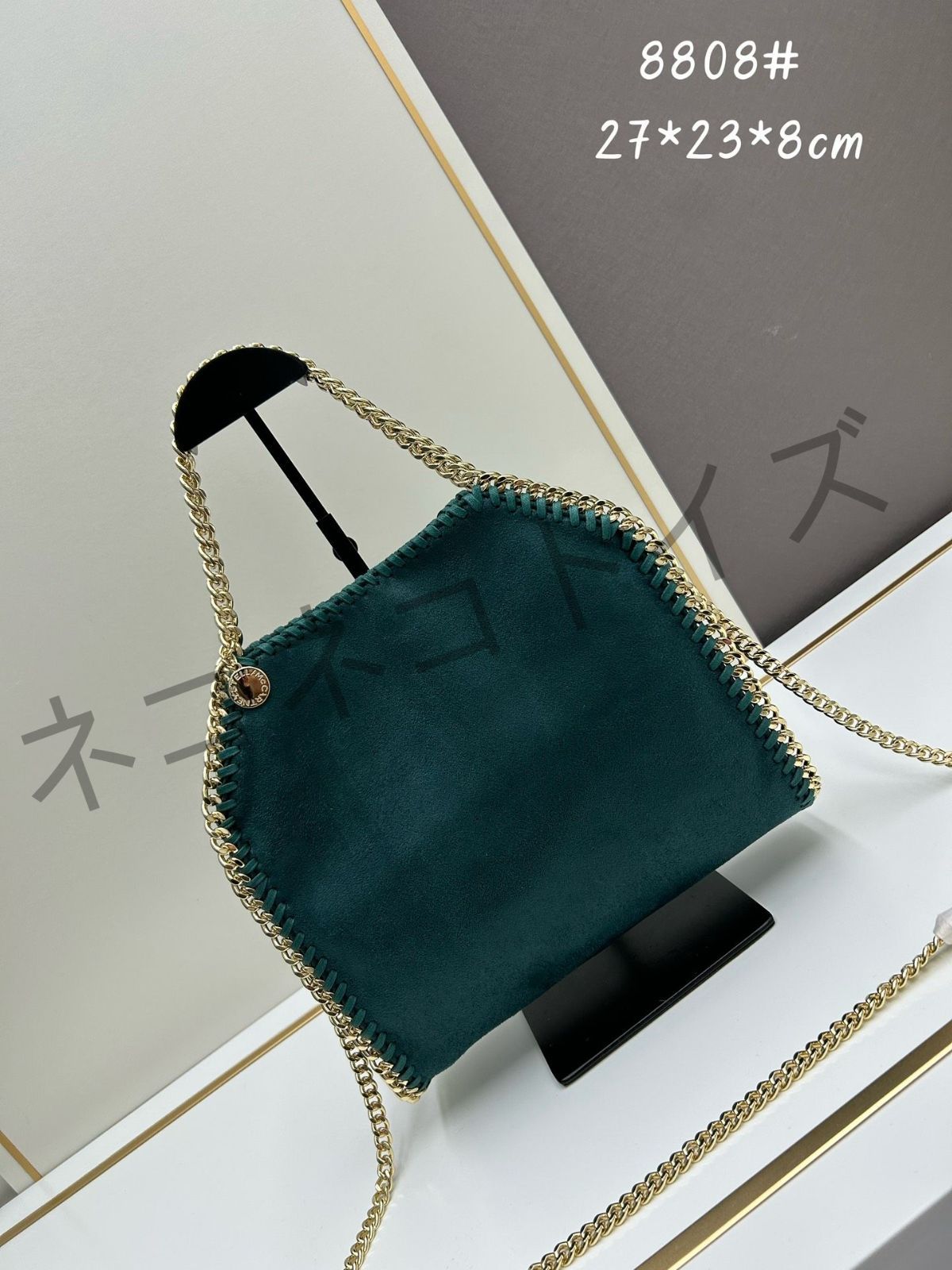 美品  stella mccartney ステラマッカートニー レディース  ファラベラ チェーン トートバッグ  ハンドバッグ ショルダーバッグ 02 Green