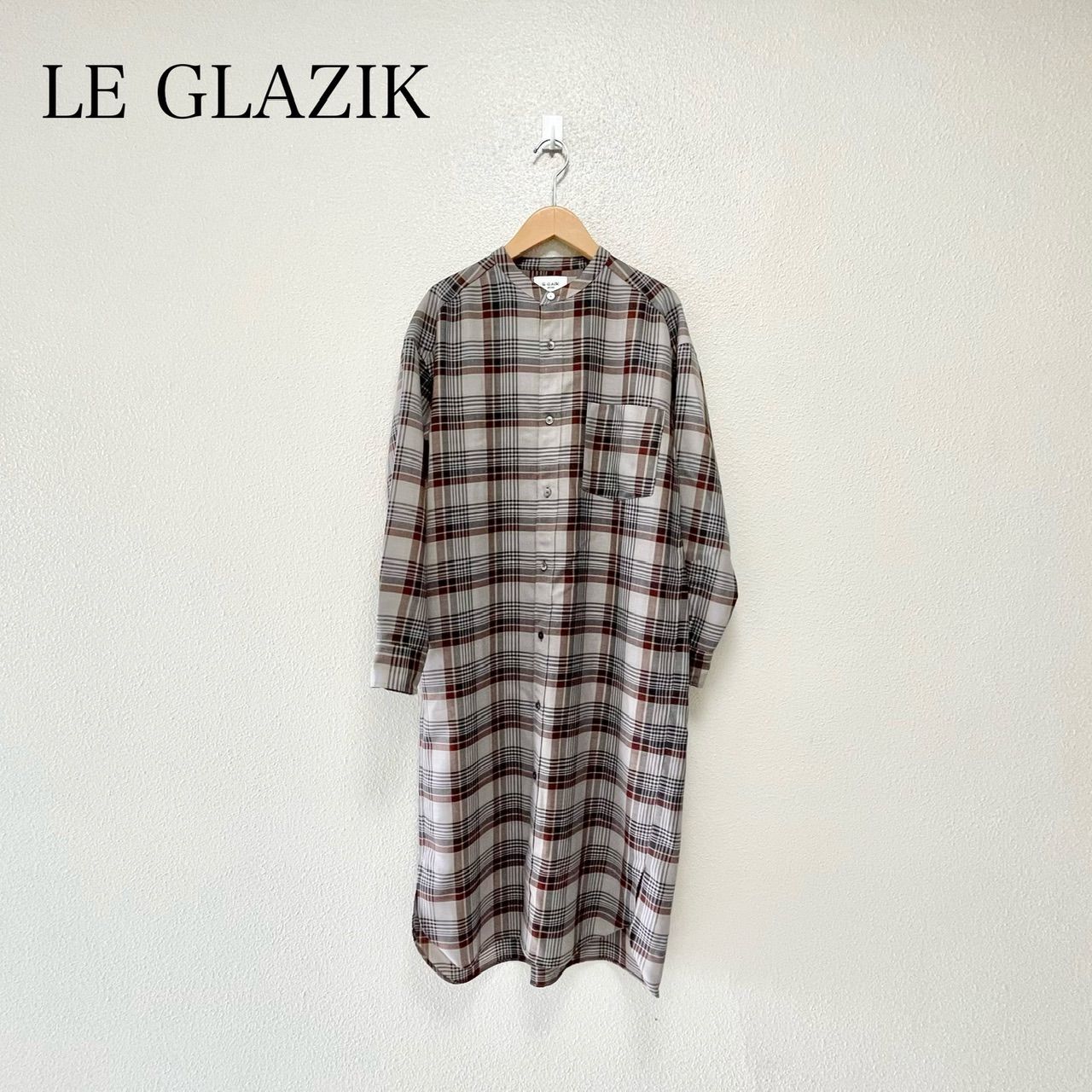 LE GLAZIK ルグラジック チェックシャツワンピース