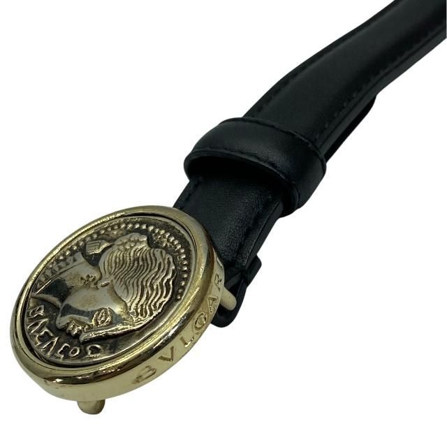 BVLGARI ブルガリ コインモチーフレザーベルト BVLGARI ブルガリ コインモチーフレザーベルト