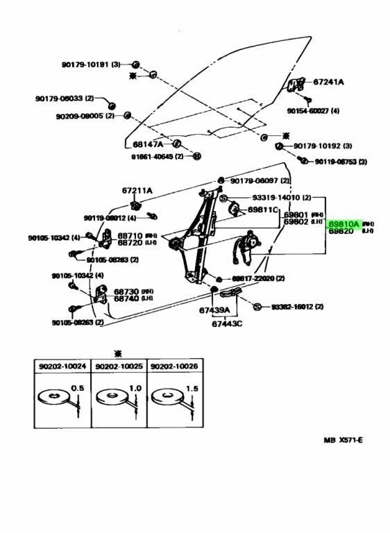 新品 トヨタ純正 スープラ ウィンドウレギュレータ レギュレター  