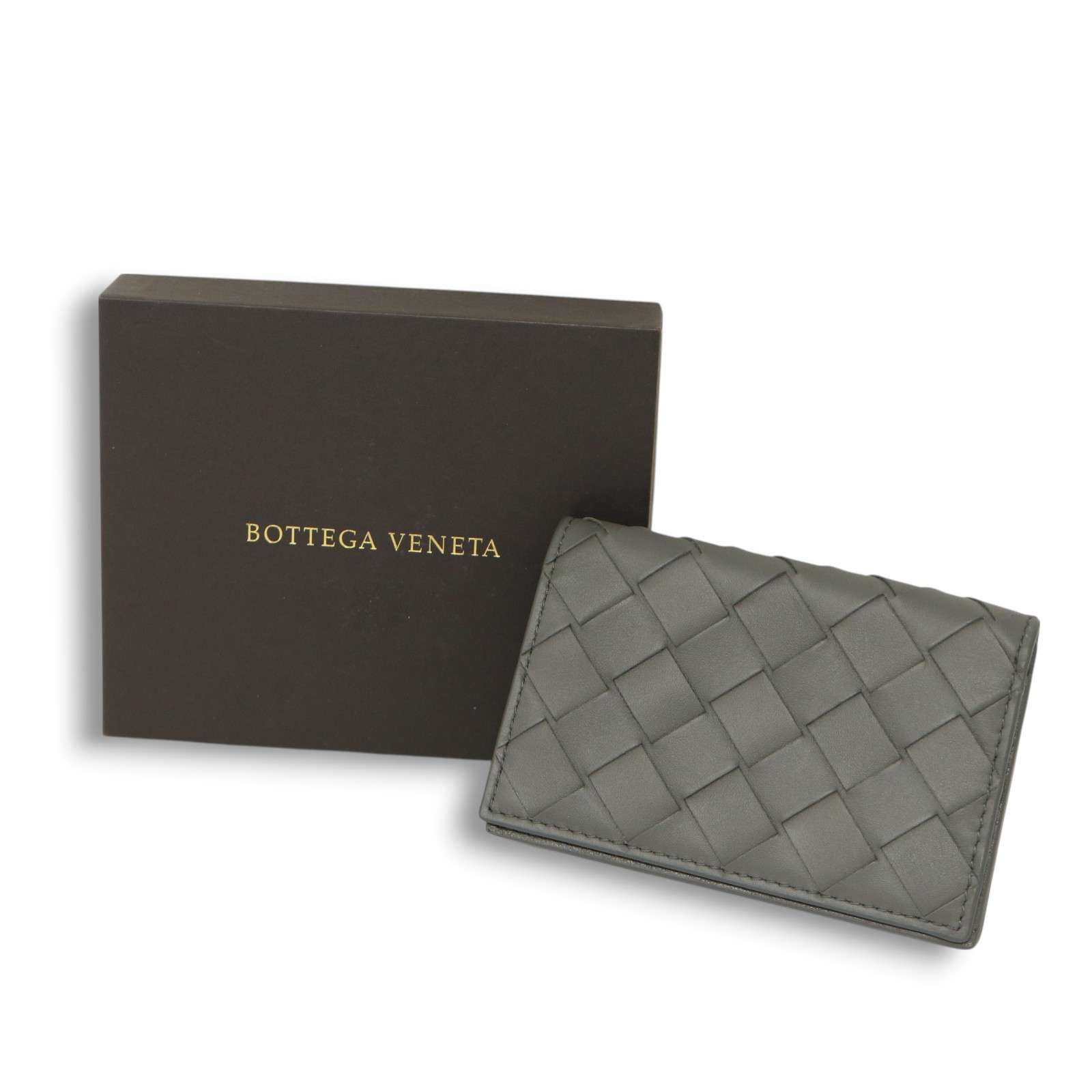ボッテガ名刺入れ　グレー BOTTEGA VENETA 名刺入れ