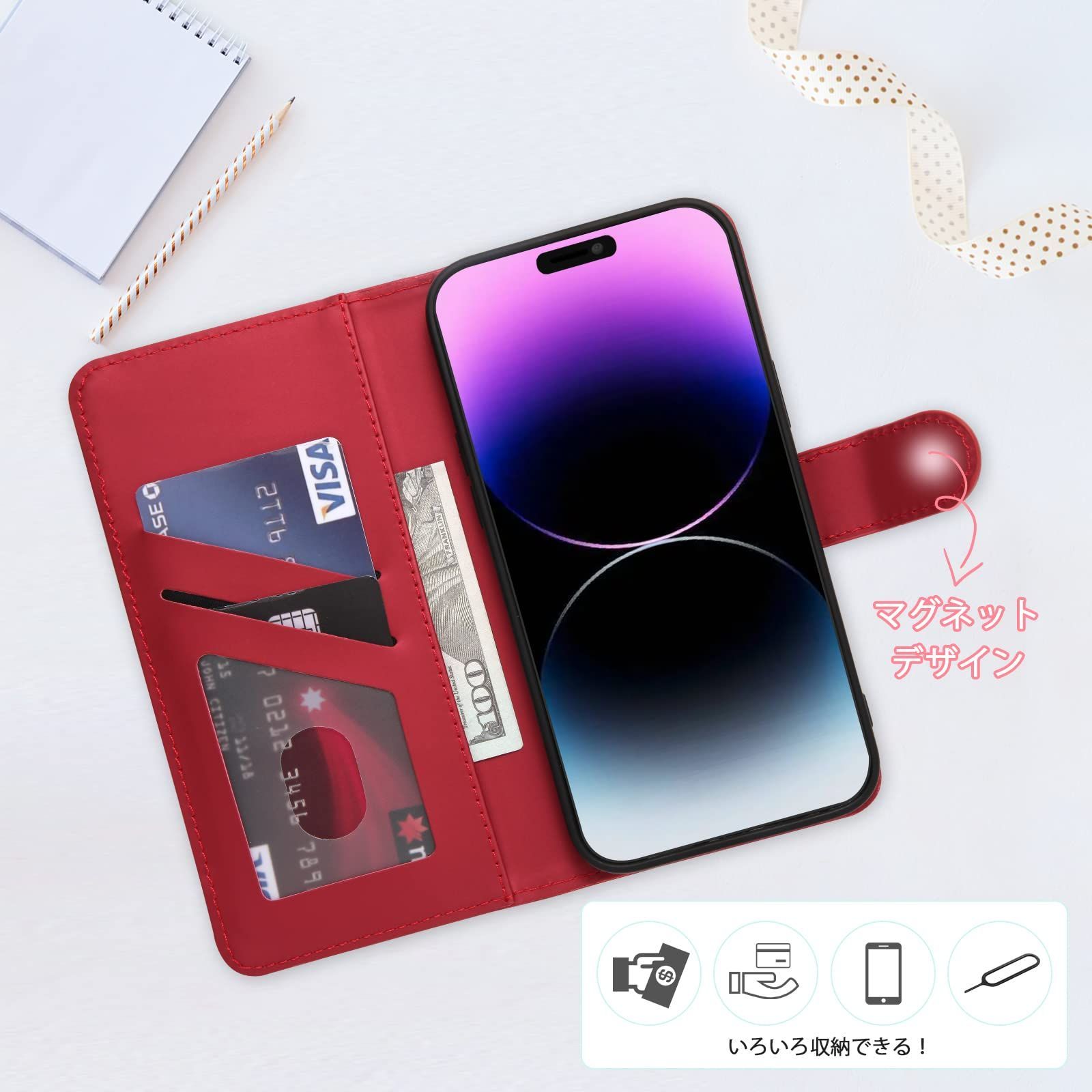 新着商品】美しい 滑り防止 の耐久性 防水 薄型 スマホケース