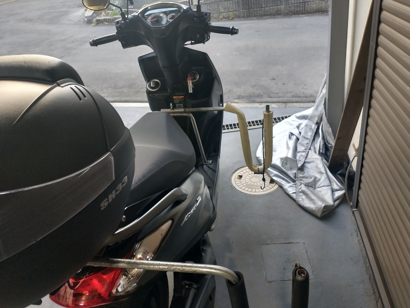 レッツアドレスシグナスFRセット原付二種原付スクーター用サーフボードキャリア シグナス、N-MAX、リード、アドレス、レッツ、FRセット販売原付