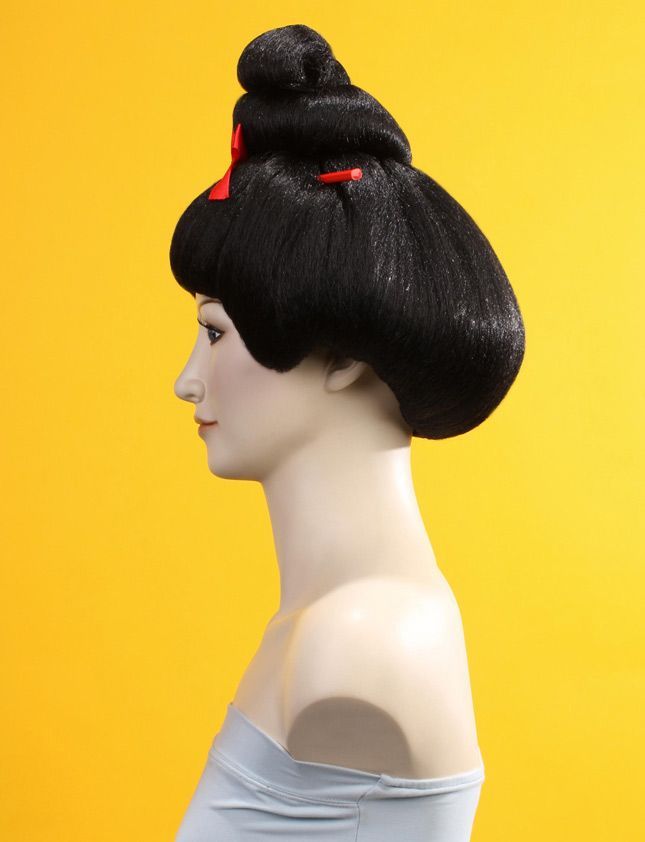 日本髪　カツラ　2点 即納】ウィッグ Wigs2you H-114 かつら 日本髪 和風 黒 黒髪