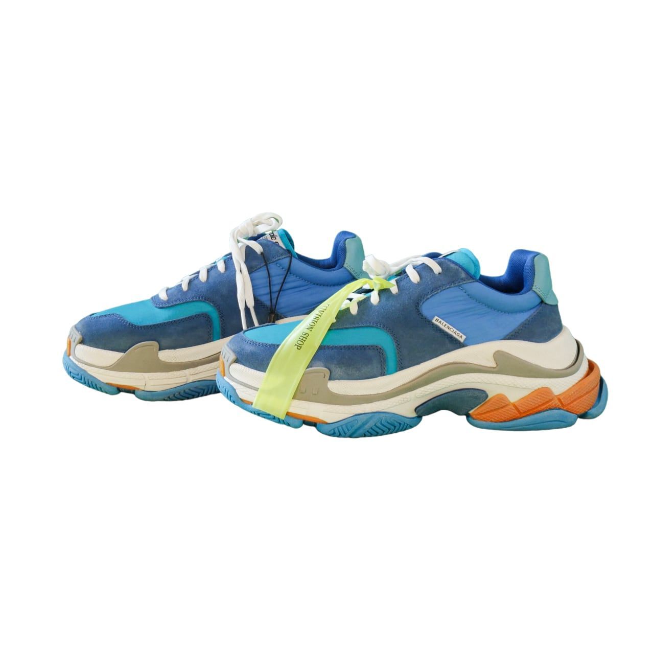 BALENCIAGA バレンシアガ トリプルS 新品 ブルー サイズ40 - メルカリ