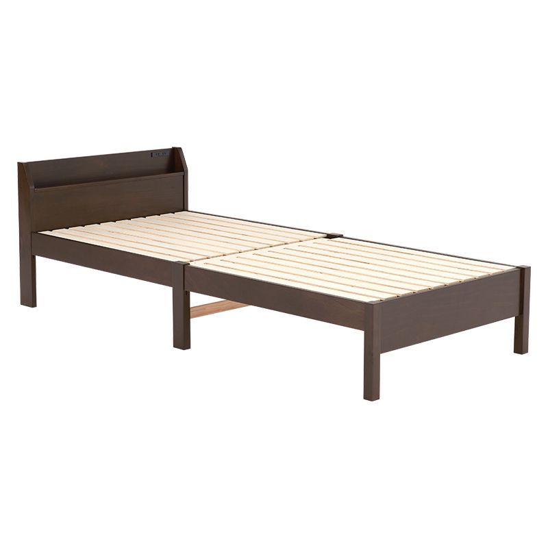 組立簡単 シングルベッド　MB-5096S-DBR　ダークブラウン