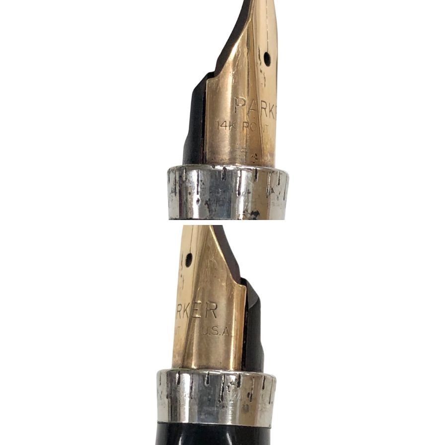 パーカー 万年筆 ペン先14K ヴィンテージ パーカー 万年筆 ペン先14K POINT USA製 PARKER【AFI13】 - メルカリ