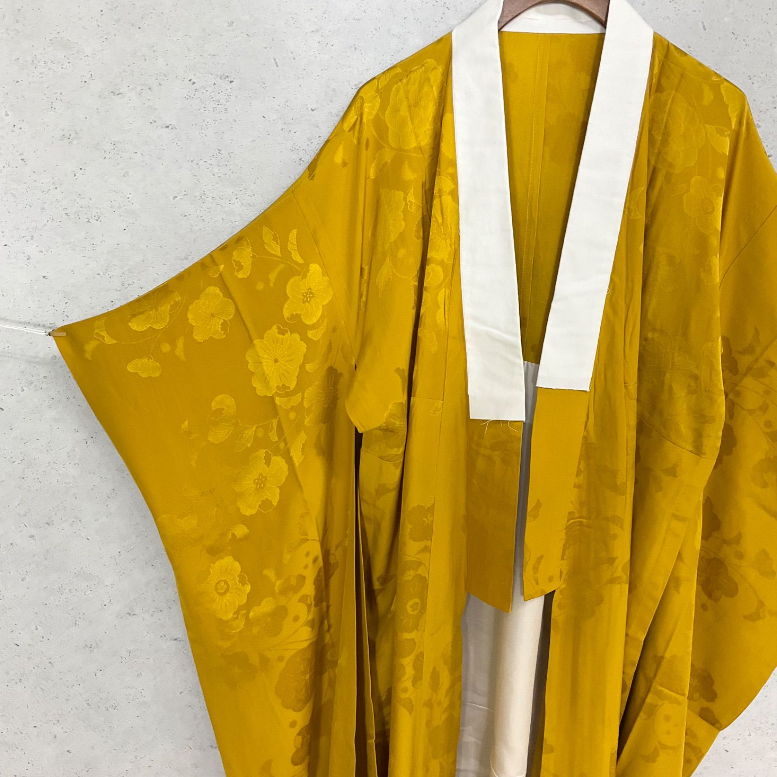 ◆kimono+one◆美品◆振袖長襦袢◆単衣◆正絹◆袖無双◆居敷当て付き◆やまと◆新はじく加工◆裄65肩丈121◆着物帯振袖袋帯礼装成人式結婚式振袖襦袢◆S1141