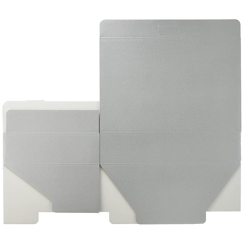 ヘッズ 日本製 無地 ギフトボックス 30.3×6.5×20.8cm シルバーグレー 10枚 箱 シンプル HEADS MSG-GB8