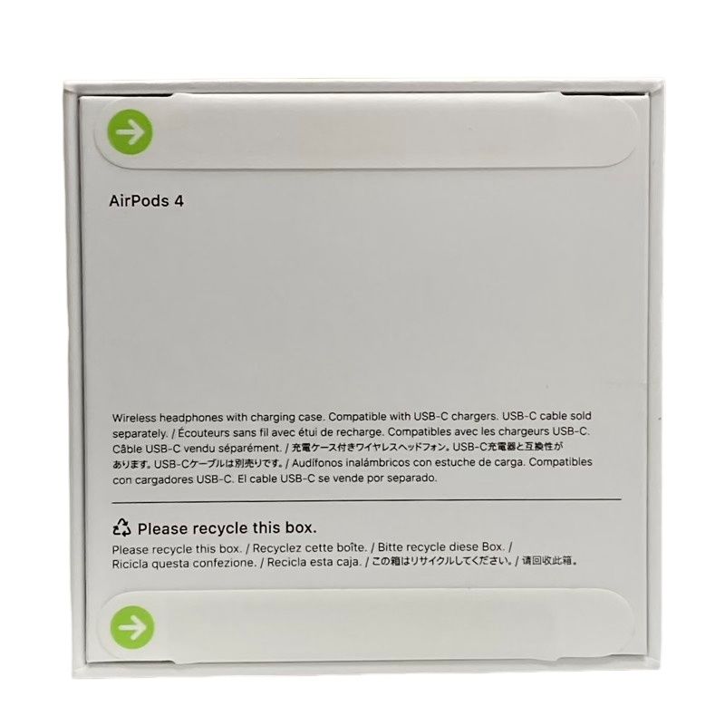 Apple AirPods4 MXP63J|A ホワイト 家電 電化製品 32510K240
