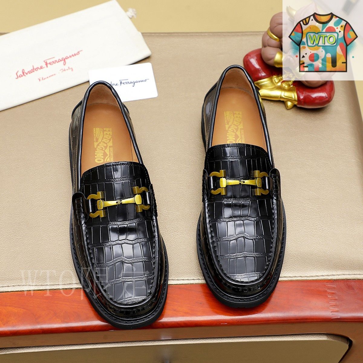 フェラガモのメンズシューズ Ferragamo フェラガモ メンズ ビジネス シューズ18-ZY17 - メルカリ