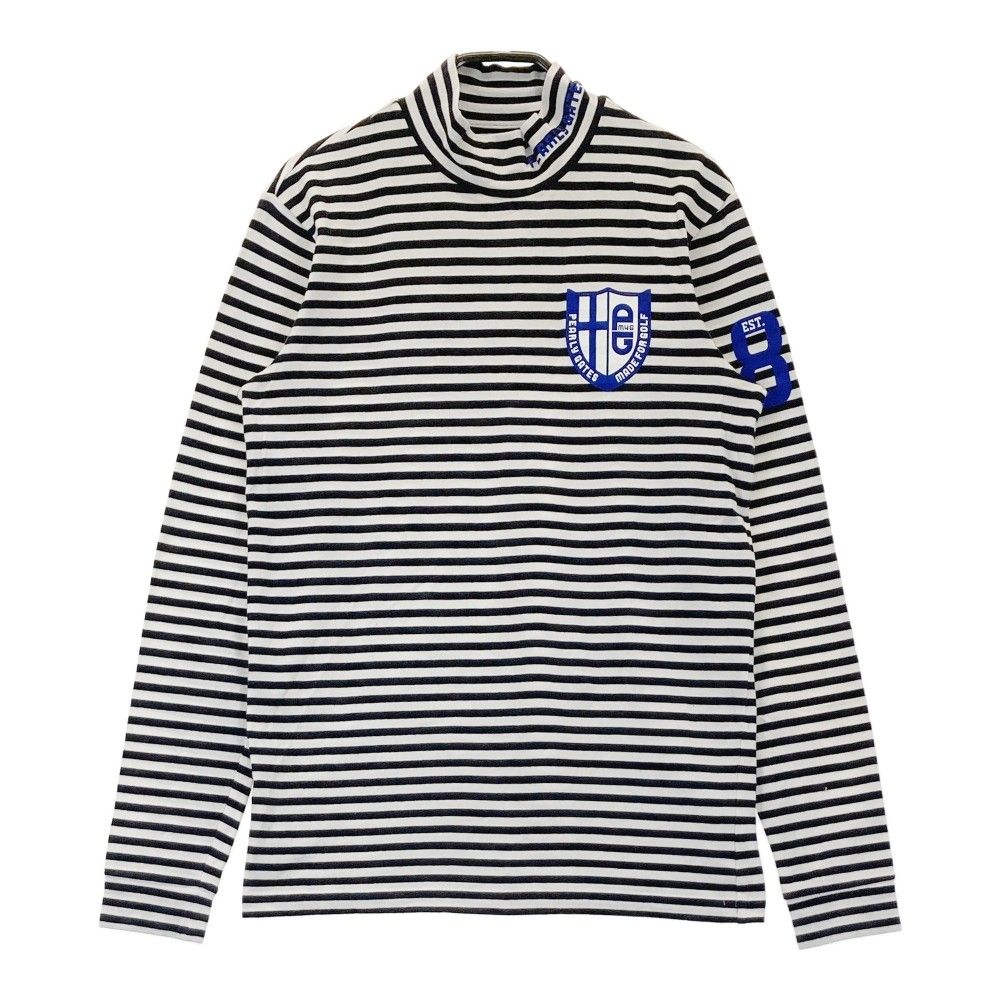 パーリーゲイツ　長袖ハイネックカットソー サイズ5 ボーダー柄　新品未使用 サイズ：5 PEARLY GATES パーリーゲイツ ハイネック 長袖Tシャツ