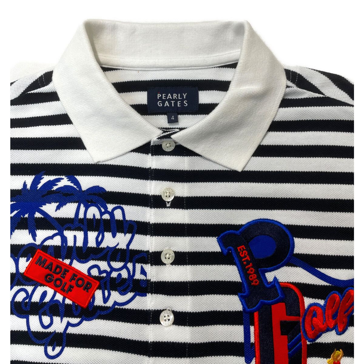 中古 メンズ パーリーゲイツ PEARLY GATES 半袖ポロシャツ 4(M