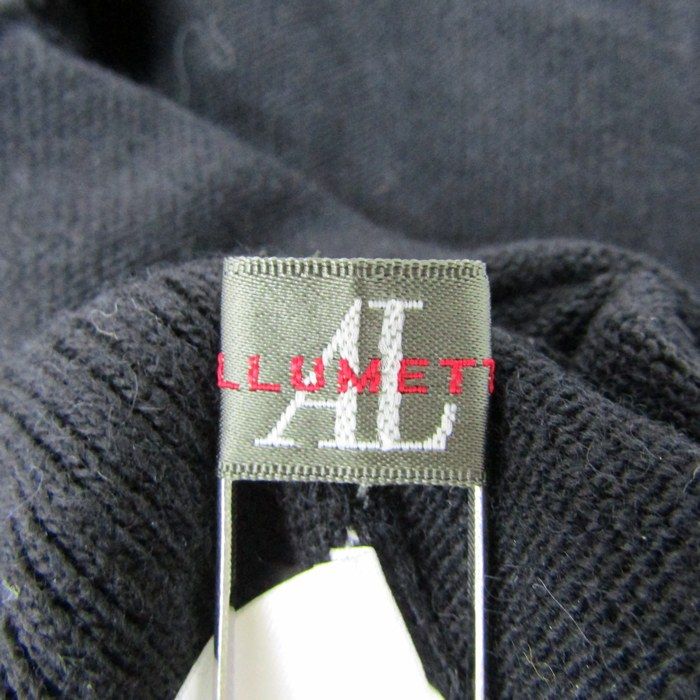アリュメット ニット セーター 長袖 未使用 ウール/アンゴラ混 トップス 黒 レディース M-Lサイズ ブラック Allumette アリュメット ニット セーター 長袖 未使用 ウール/アンゴラ混