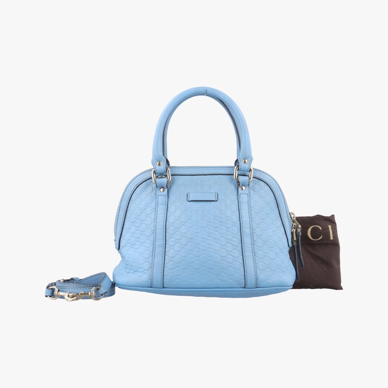 グッチGucciマイクログッチシマブルーレザー449654I023377313