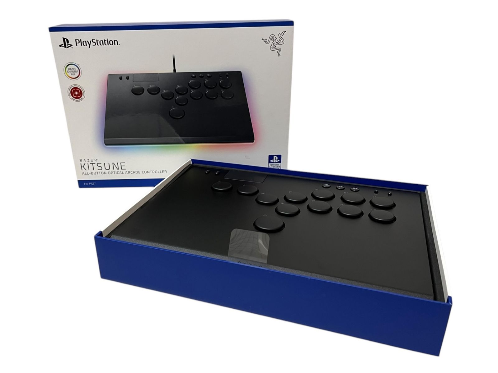 Razer レイザー KITSUNE 薄型レバーレスコントローラー PS5 PC対応 RZ06-05020100-R3A1 ブラック 家電|049
