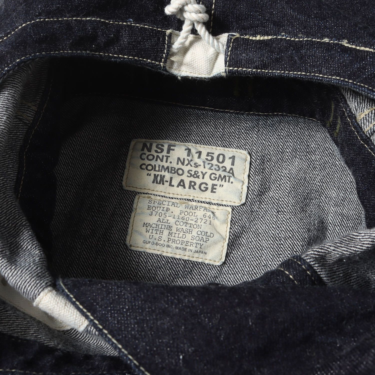 美品】COLIMBO コリンボ ジャケット サイズ:XXL / U.S.NAVY プル