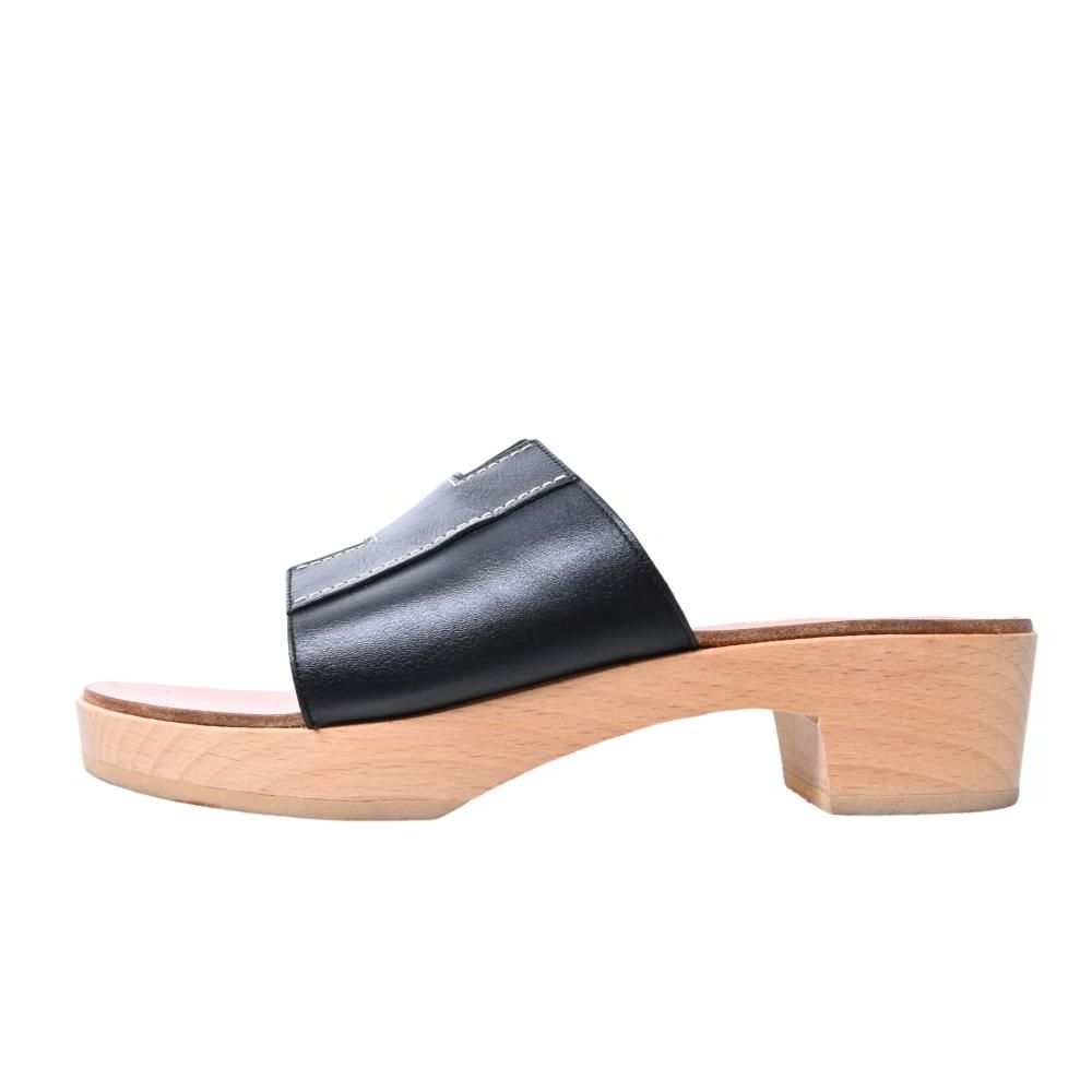 HERMES ウッドソール レザー サンダル - メルカリ