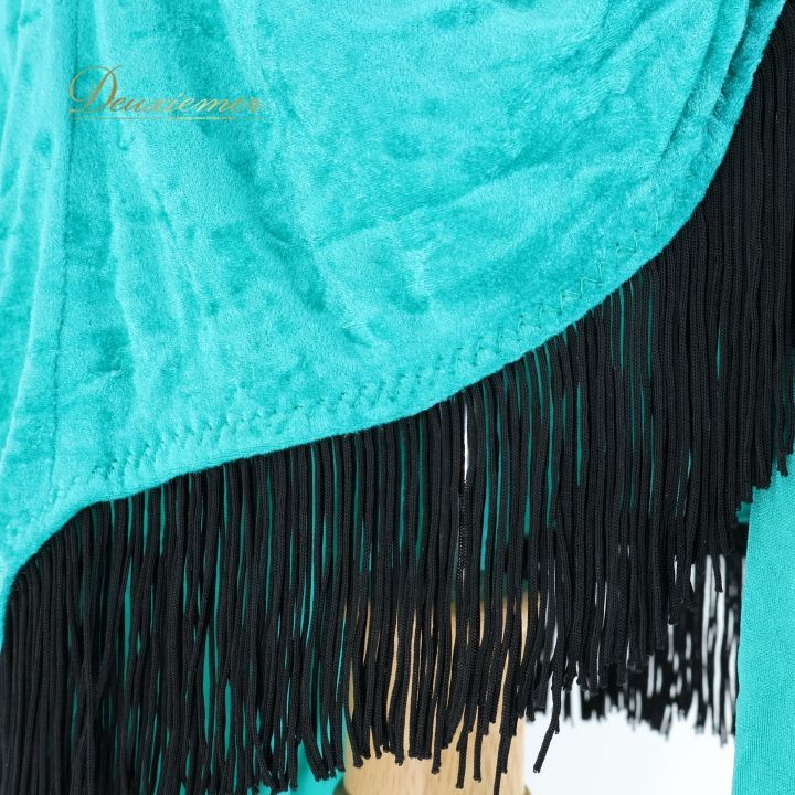 社交ダンス 衣装 SEKINE セキネ ラテン ドレス ワンピース ラテンドレス エメラルドグリーン デモ 競技 ベロア フリンジ 黒 ダンス パーティ 発表会 グリーン系 ブルー系 エレガント 大人用 おしゃれ ダンス発表会 競技用 おしゃれ