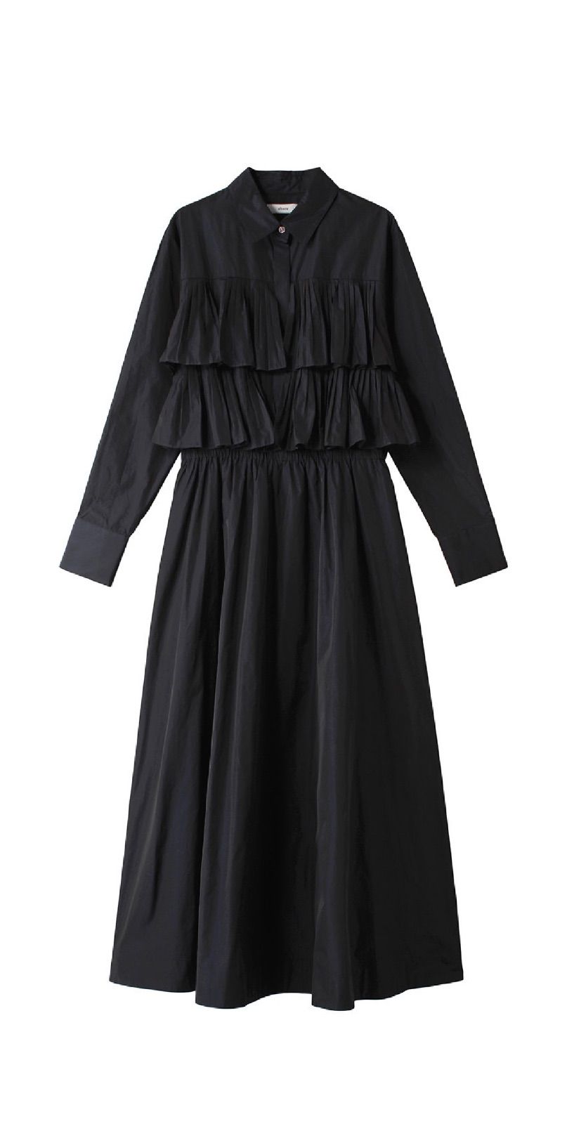 マイクロタフタ ウエストゴムシャツワンピース - メルカリ 