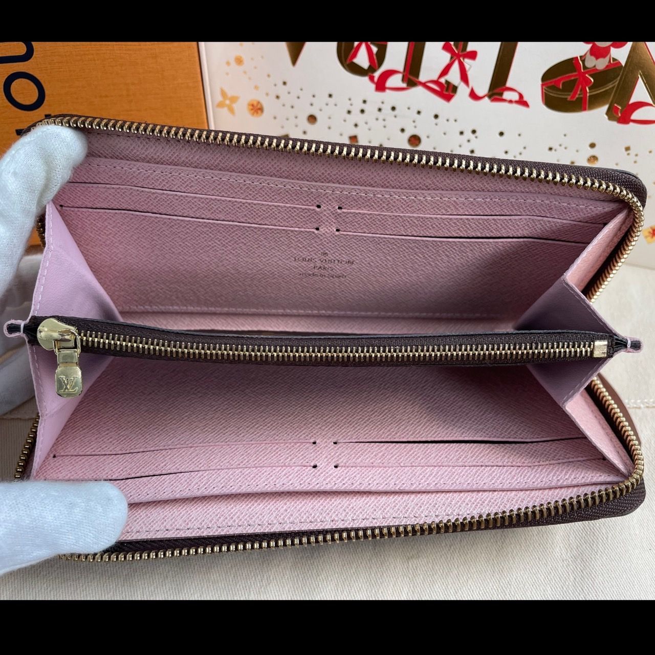 極上美品】ルイヴィトン モノグラム クレマンス ジッピー ローズ 長 