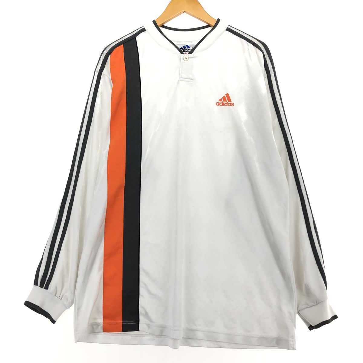 ウェア adidas vintage game shirt 70-80s Vintage adidas Ventex Game Shirt White ×