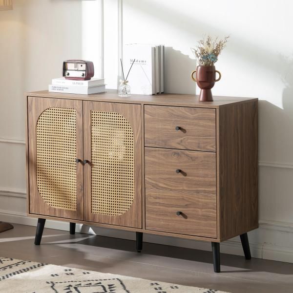 ラタン調 キャビネット