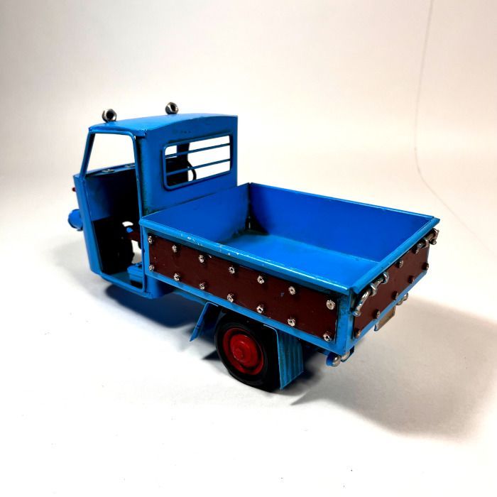 ブリキ ファーマートラック 青 三輪 コレクション おもちゃ