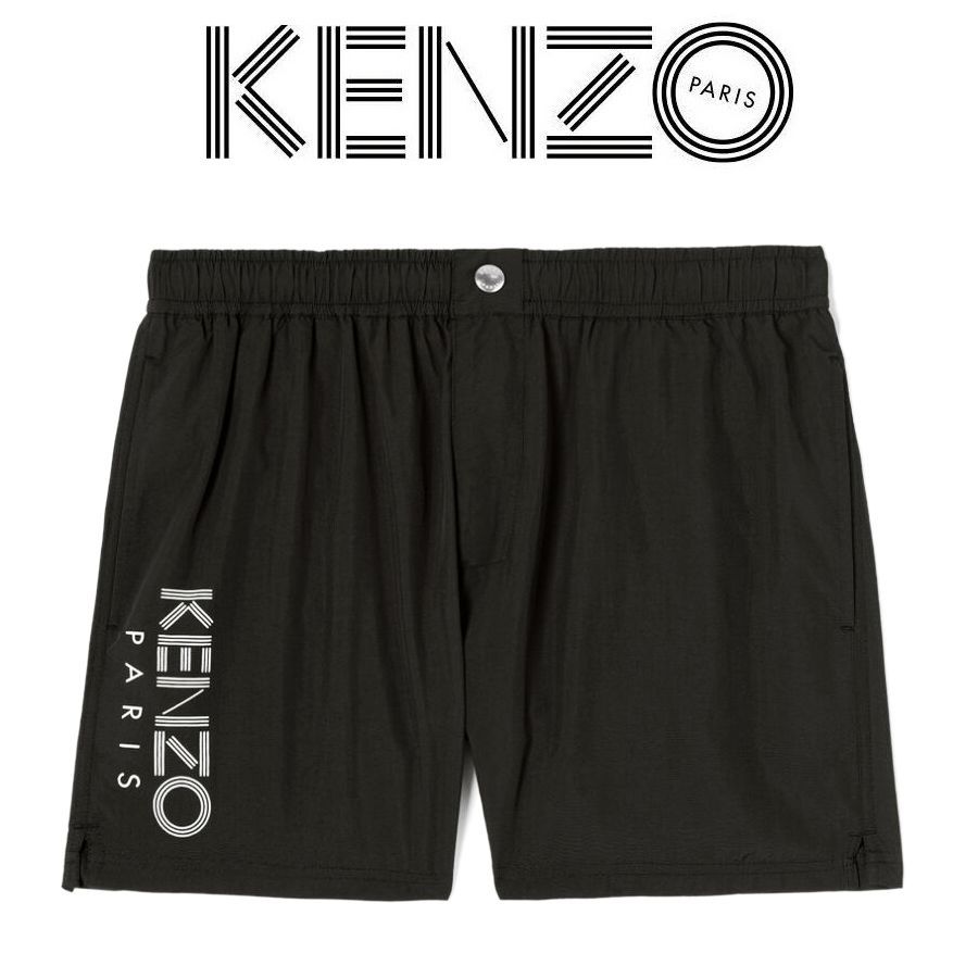 1 KENZO FA55BA108SEA ブラック ロゴ スイムウェア 海パン - メルカリ