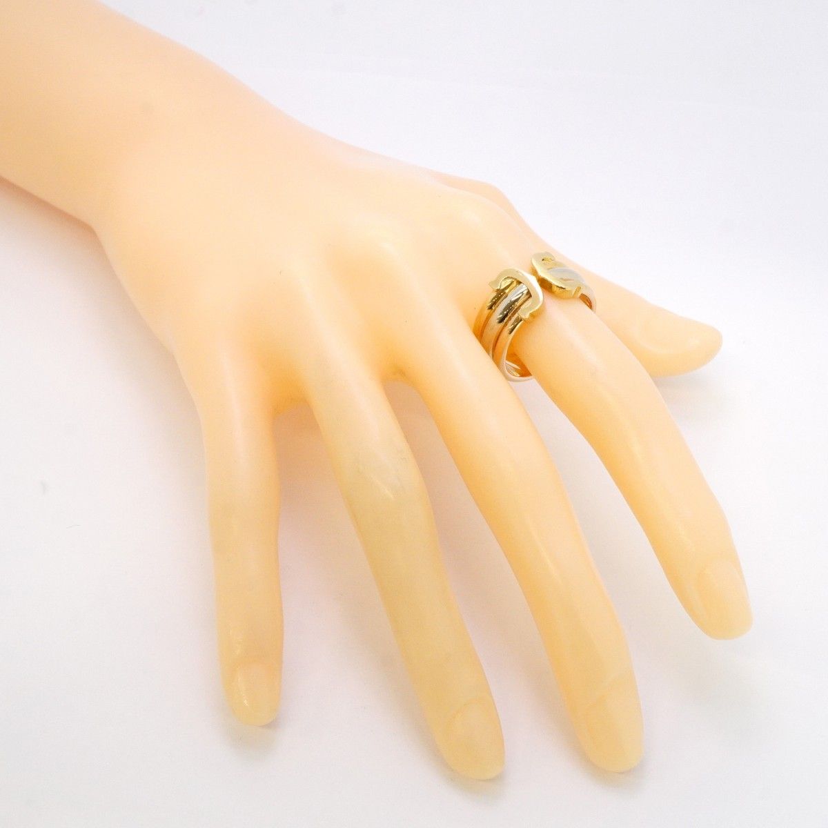 5jgb0096】カルティエ リング 2C K18YG イエローゴールド K18WG  