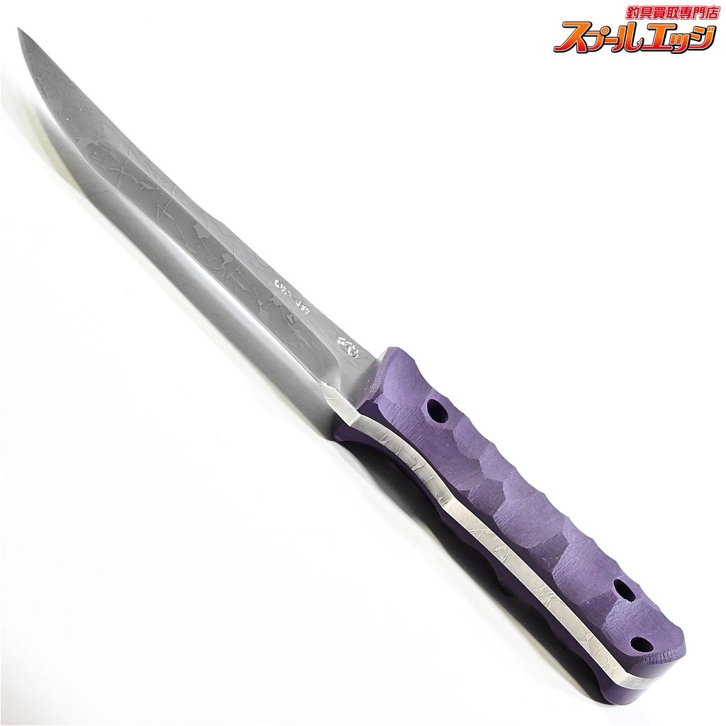 【マサユキナイフ】 風牙 フウガ OU-31 パープルG10 エッチング&サテン