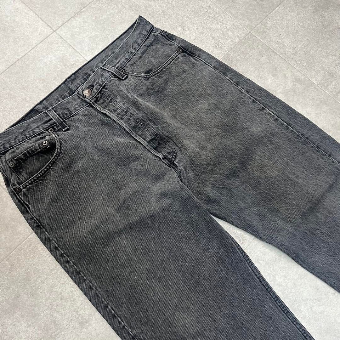 W36 USA製 リーバイス501 ブラック後染め 90s ビンテージ デニム