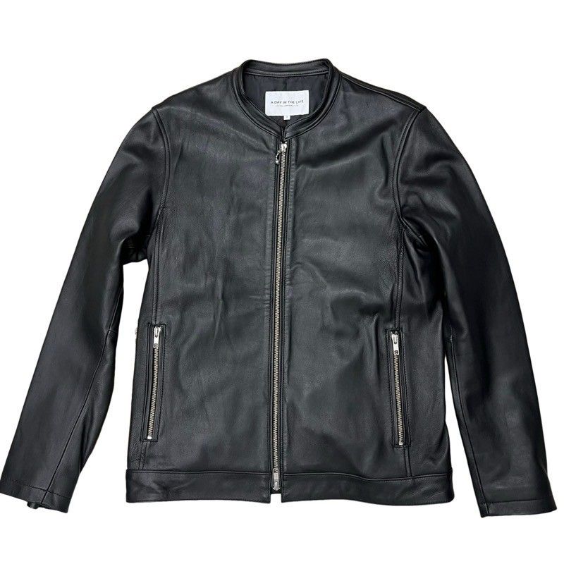 ユナイテッドアローズ　AUTHENTICブラック シングルライダースジャケット ユナイテッドアローズ AUTHENTICブラック シングルライダース