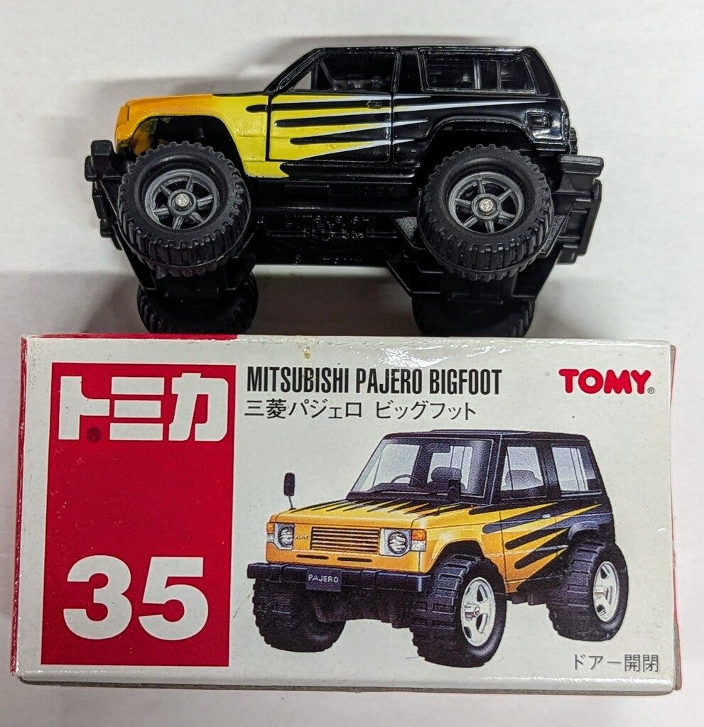 トミー トミカ赤箱中国製 三菱パジェロ ビッグフット 35 - メルカリ