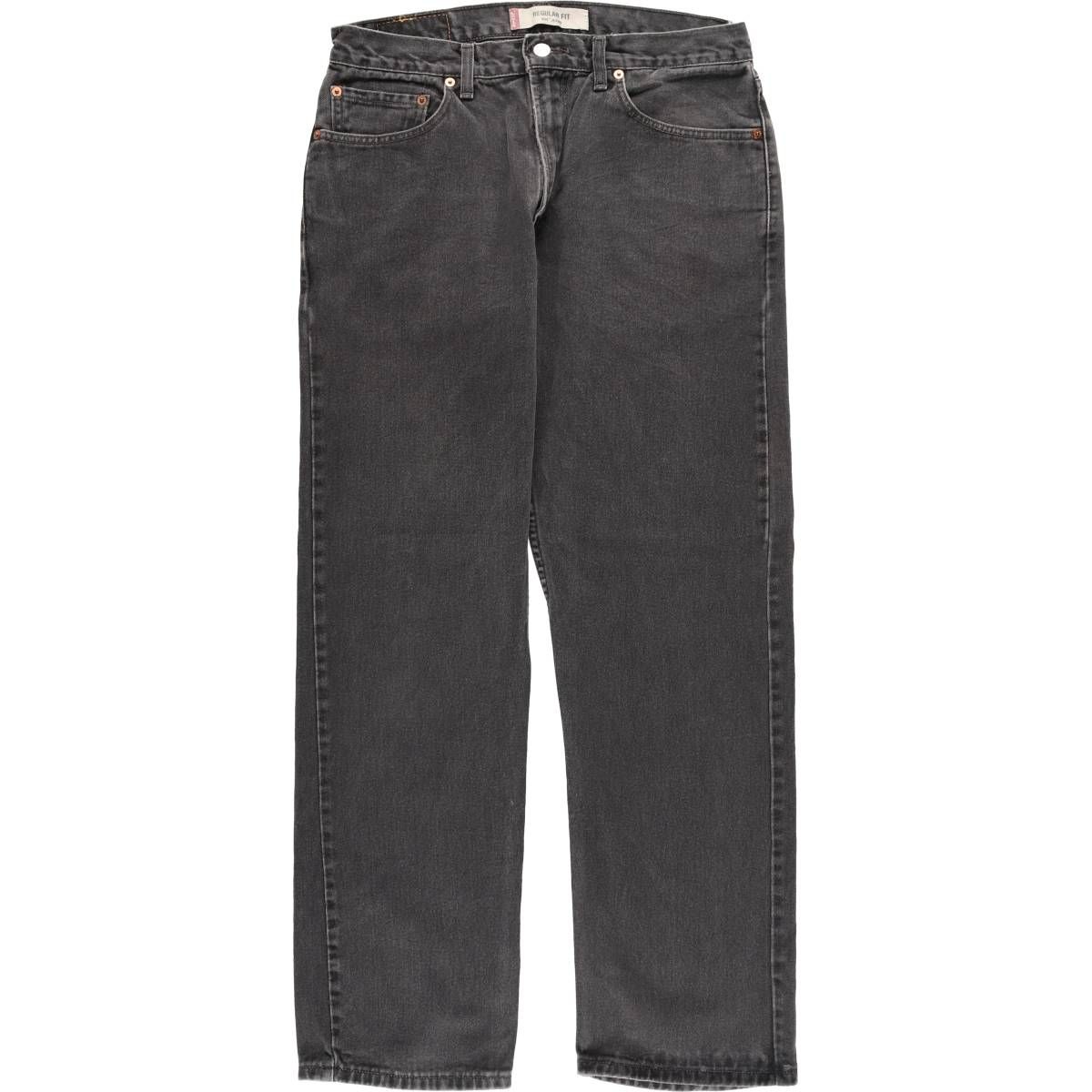古着 リーバイス Levi s 505 REGULAR FIT ブラックデニム テーパードデニムパンツ カナダ製 メンズw34相当|evb010797