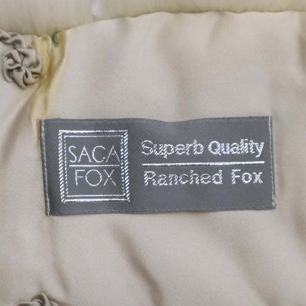 サガフォックス ファー ショール ベージュ系 SAGA FOX Superb Quality